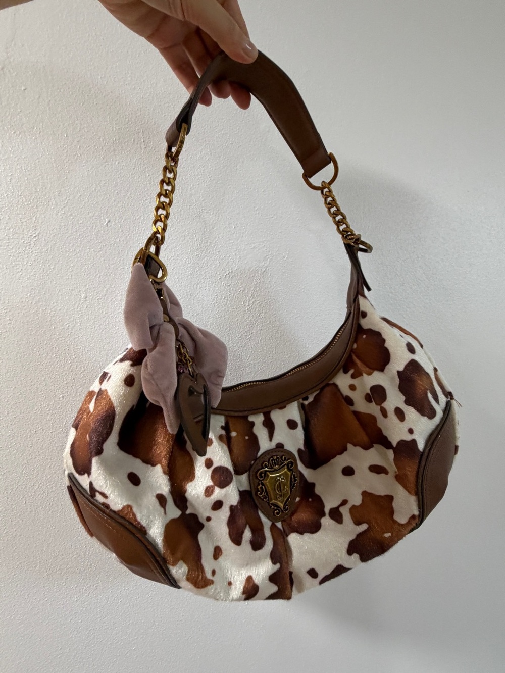 NWOT Juicy Couture Romance Cow Hobo Bag